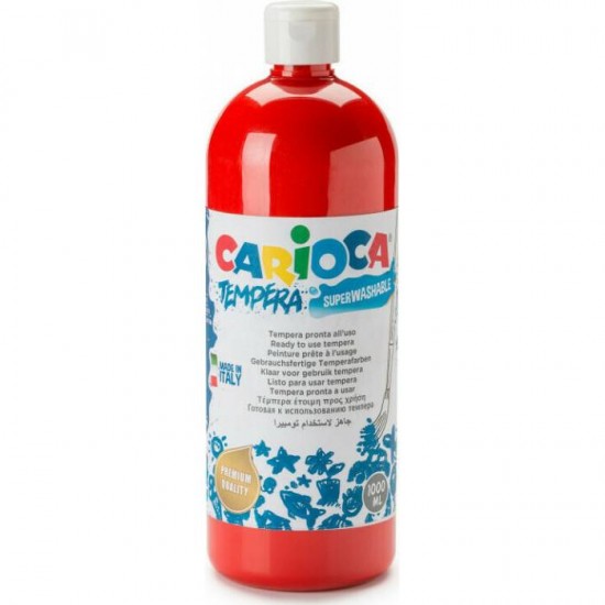 Carioca Τέμπερα Δοχείο Red 1000 ml Carioca Τέμπερα Δοχείο Red 1000 ml